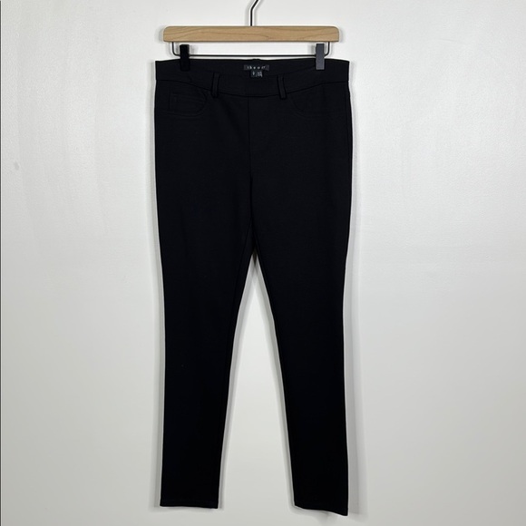 Theory Solid Black Slim Fit Stretch Skinny Pants Women's Size Large - Picture 1 of 5